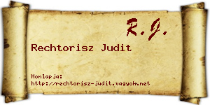 Rechtorisz Judit névjegykártya